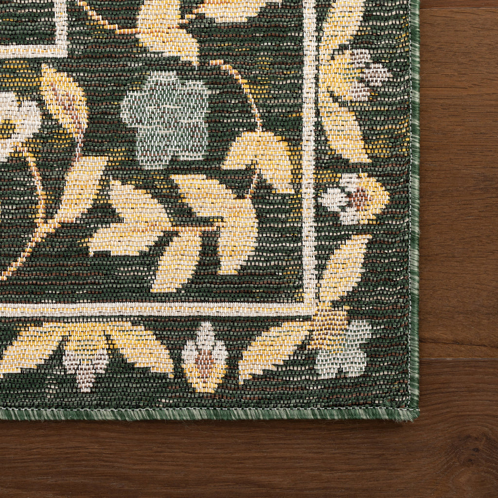 Sanaya Transitional Floral Indoor/Outdoor Rug | Green