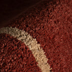 Sivra Bordered Rug | Maroon