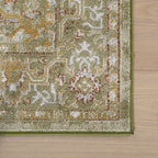 Lianna Washable Vines Rug | Green