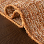 Tayo Modern Striped Indoor Rug | Orange