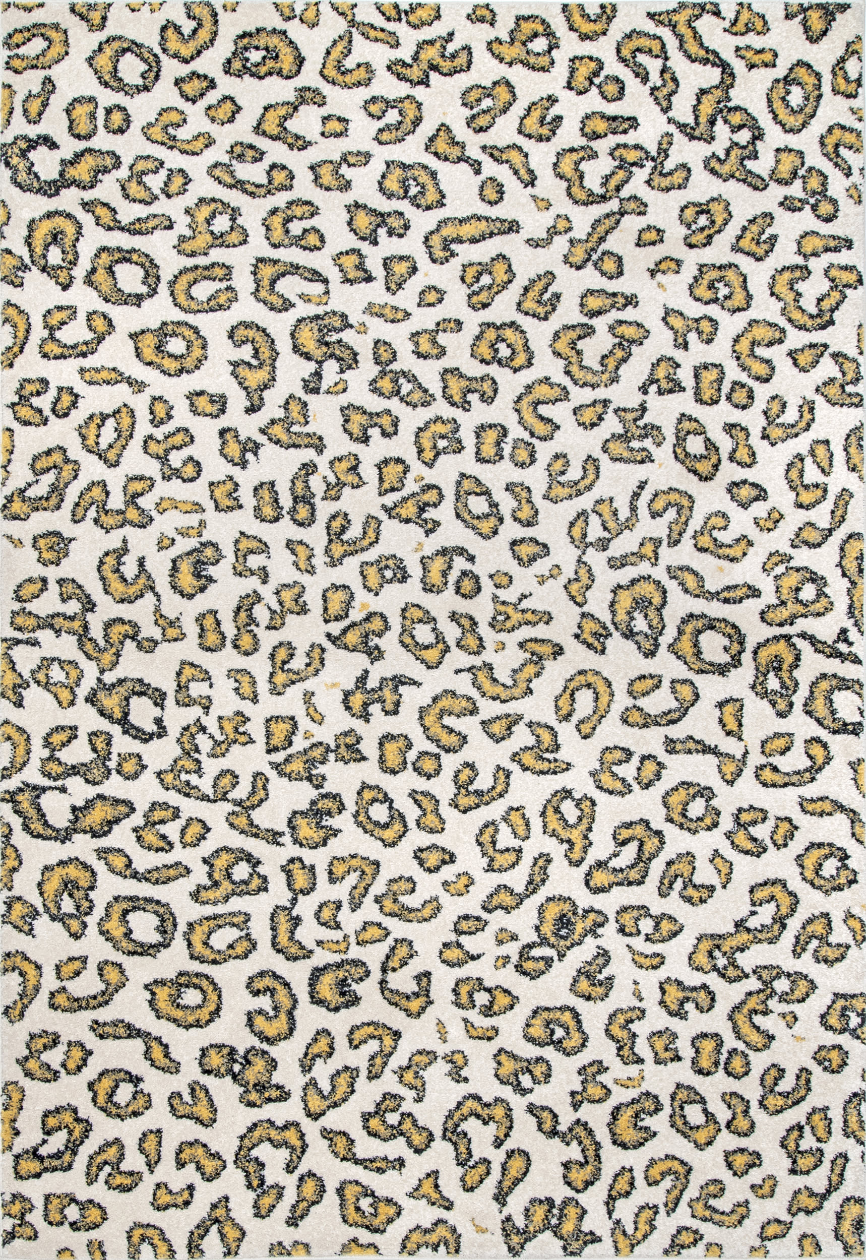 Coraline Leopard Printed Rug | Beige Main image