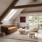 Sorvelle Modern Solid Wool Rug | Ivory