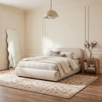 Nyme Floral and Paisley Farmhouse Rug | Sand