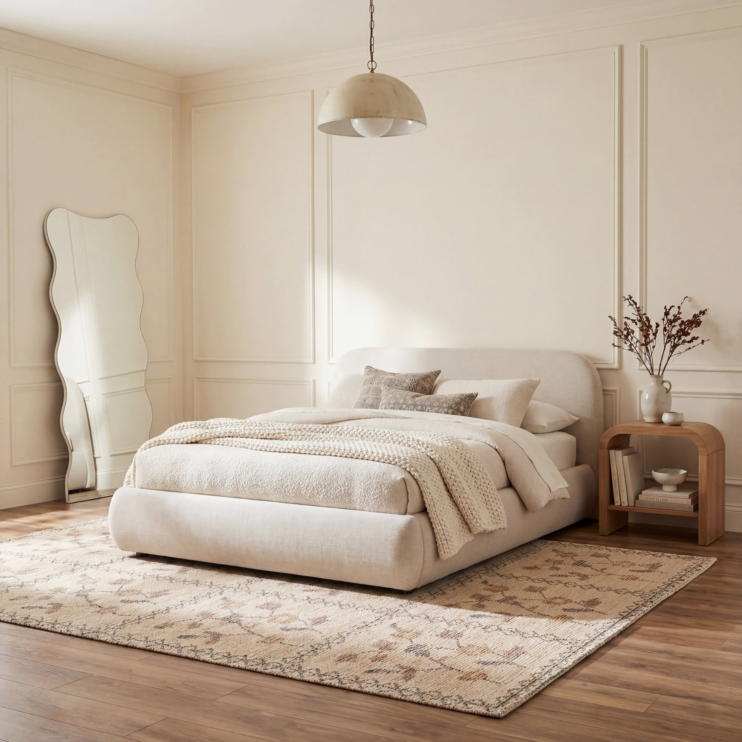 Nyme Floral and Paisley Farmhouse Rug | Sand
