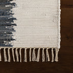 Dahara Denim Bohemian Abstract Rug | White