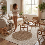 Sani Modern Southwestern Rug | Brown