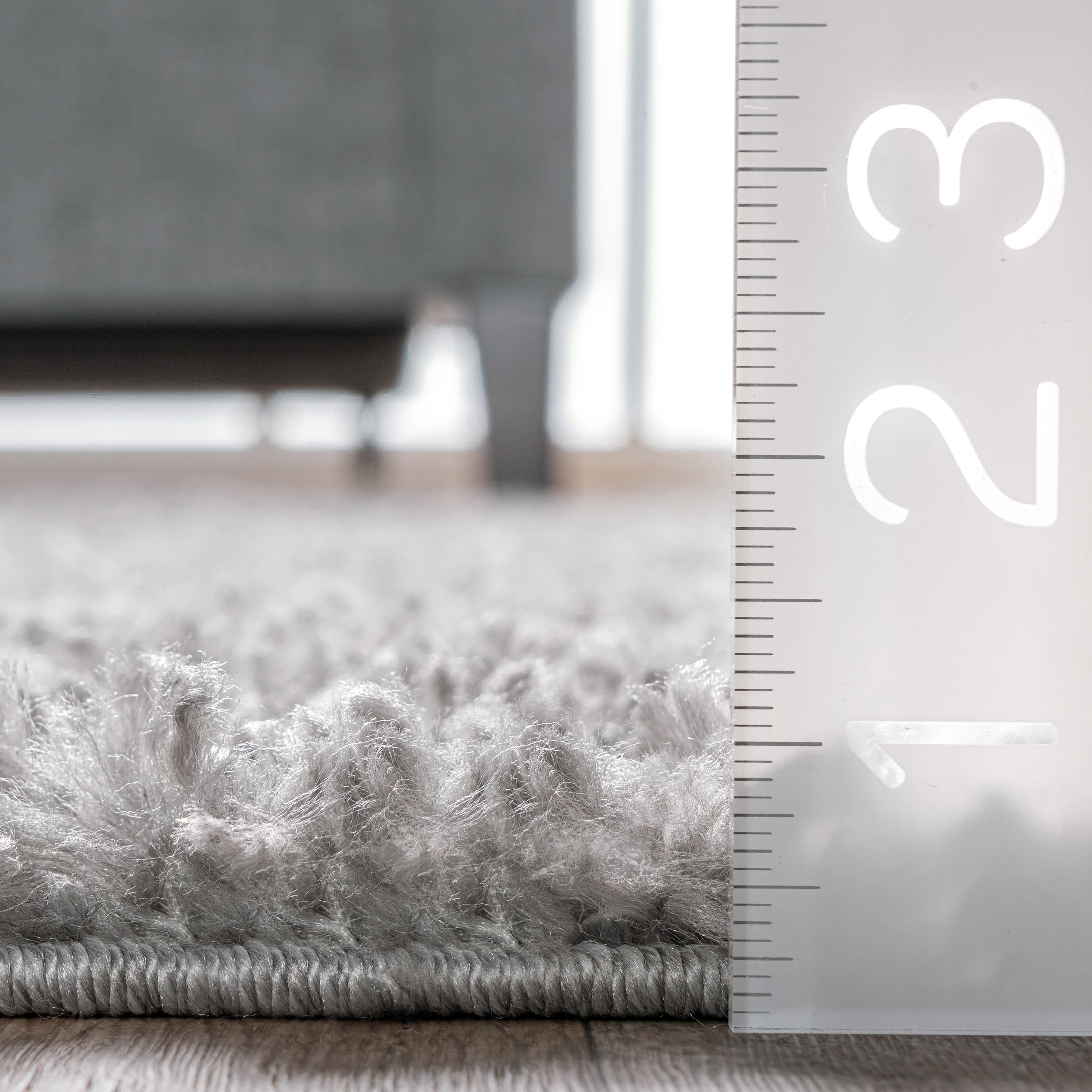 Dream Solid Shag Rug | Grey