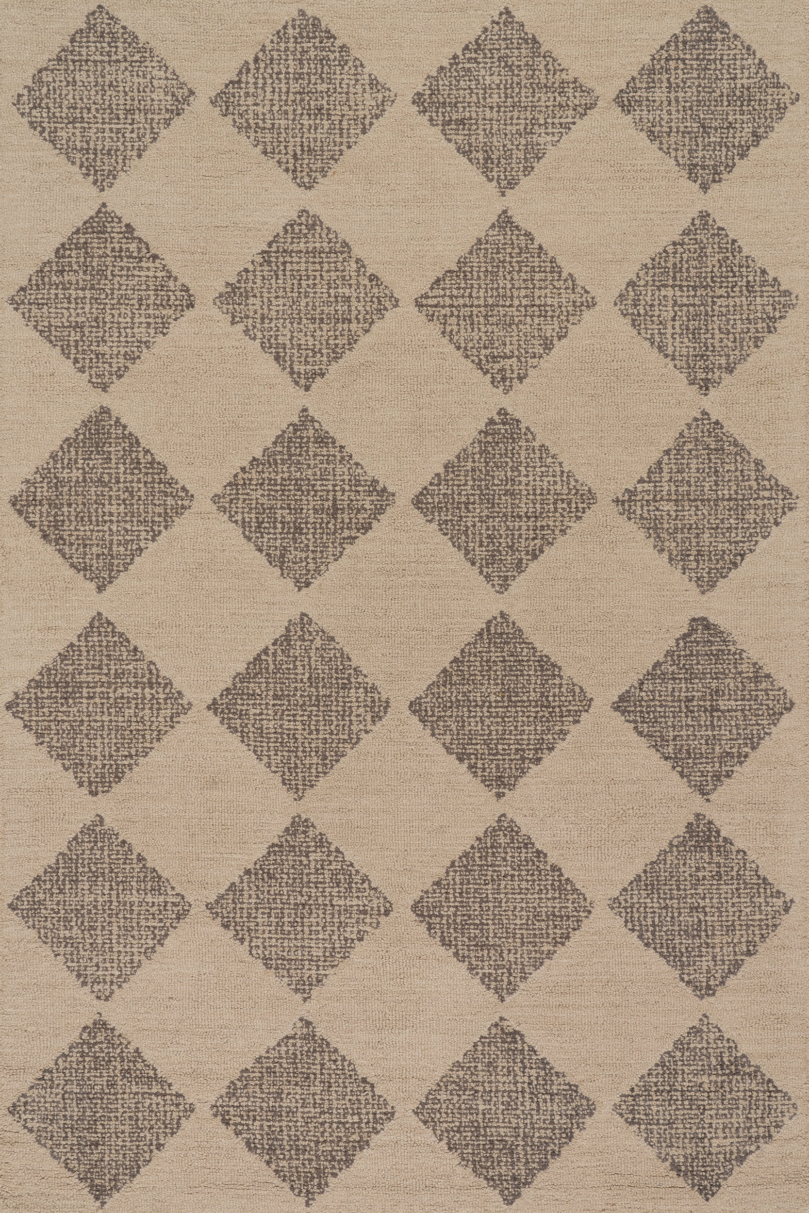 Tova Tufted Diamond Rug | Sand Image secondaire du produit