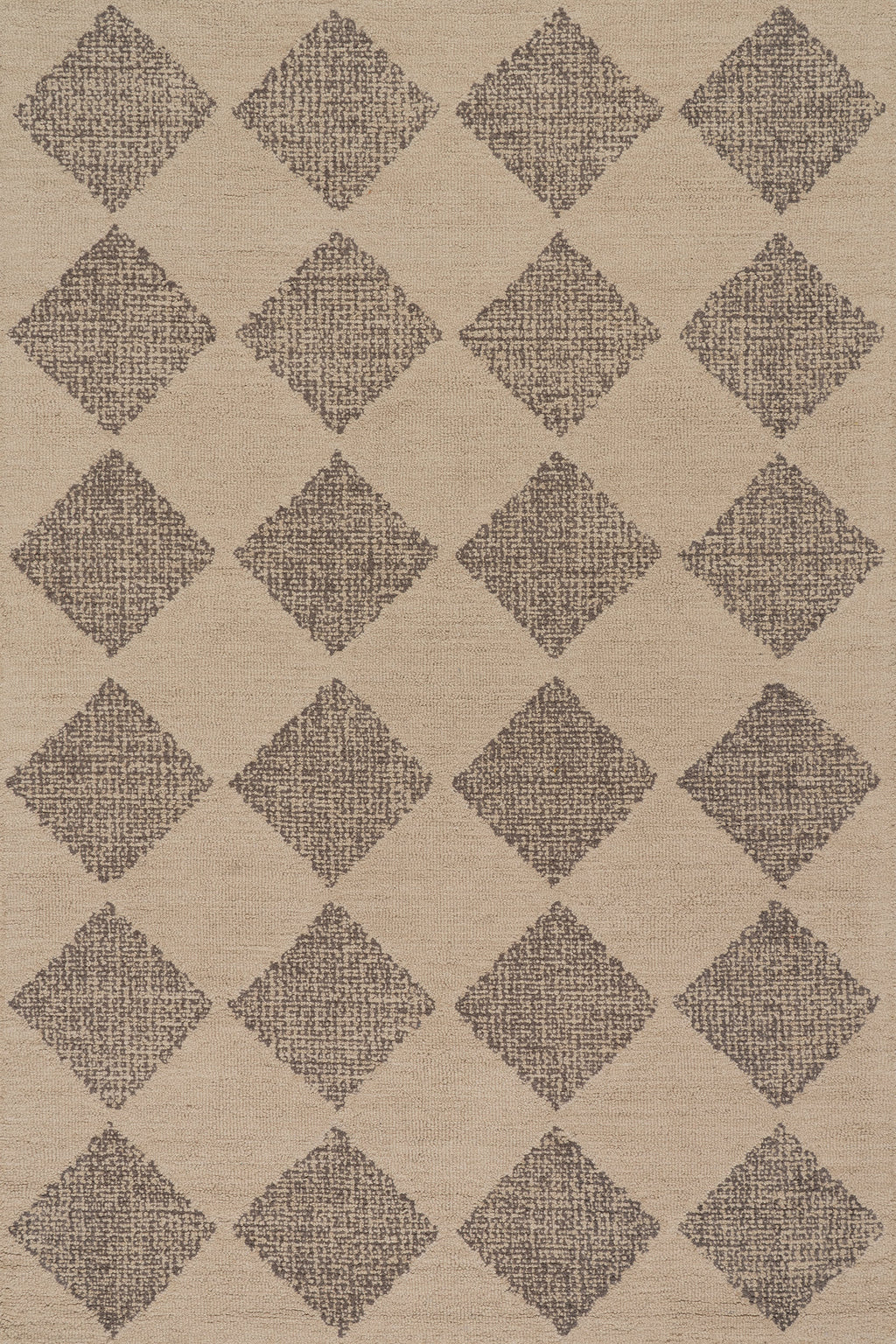 Tova Tufted Diamond Rug | Sand