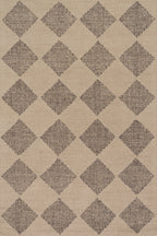 Tova Tufted Diamond Rug | Sand