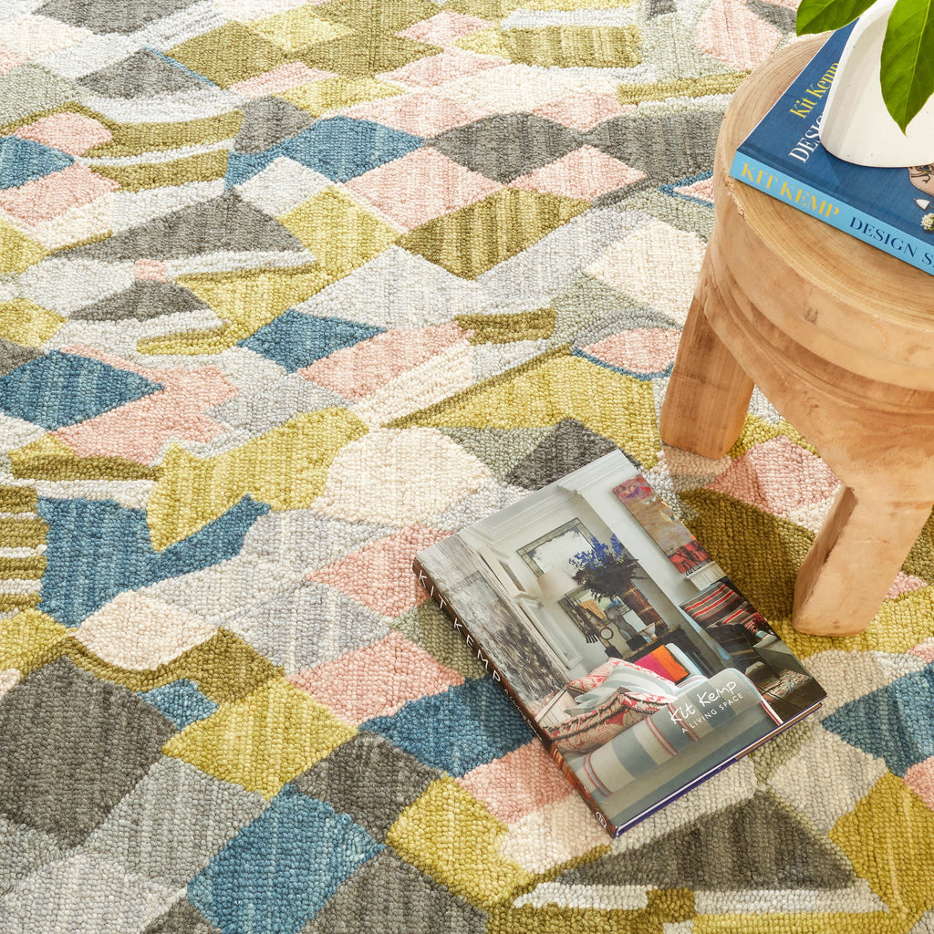 Deer Leap Hand Hooked Wool Rug | Coral