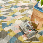 Deer Leap Hand Hooked Wool Rug | Coral