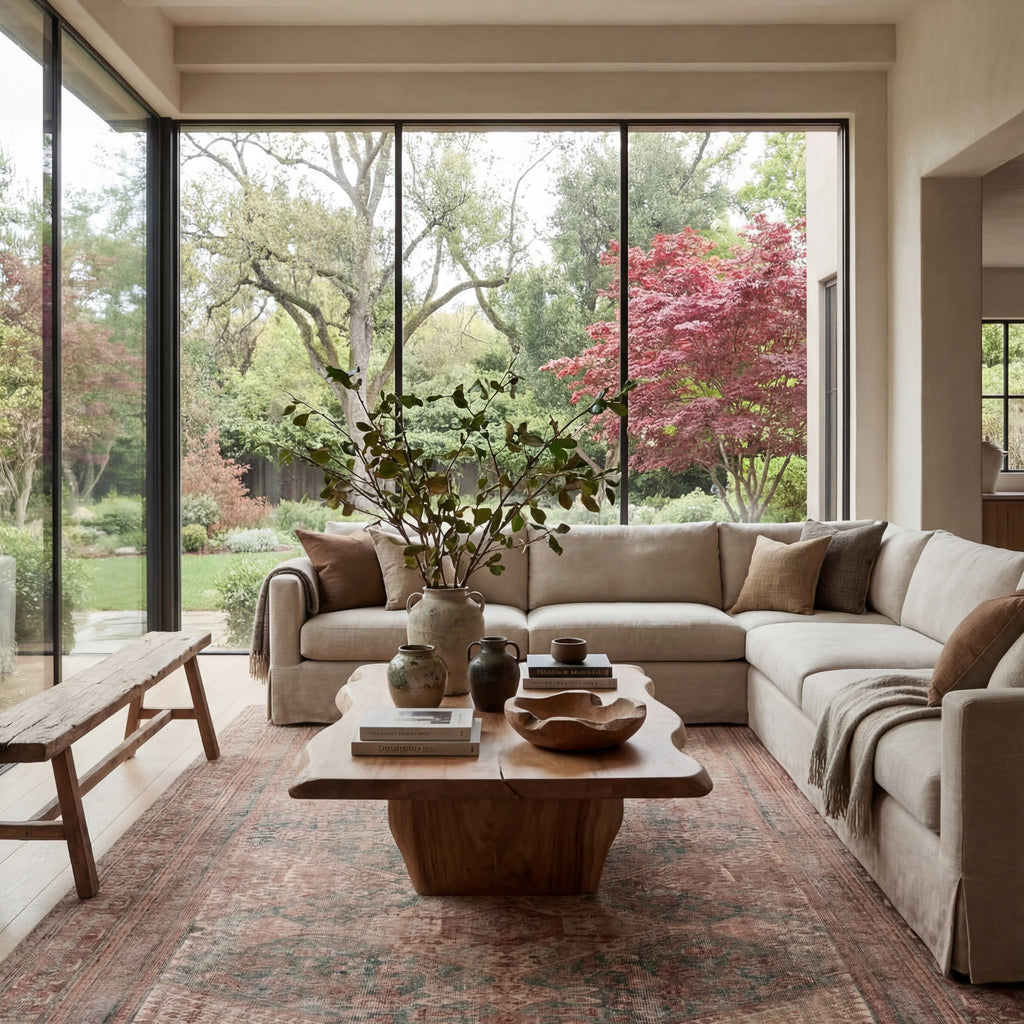 Weda Medallion Rug | Brown