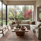 Weda Medallion Rug | Brown