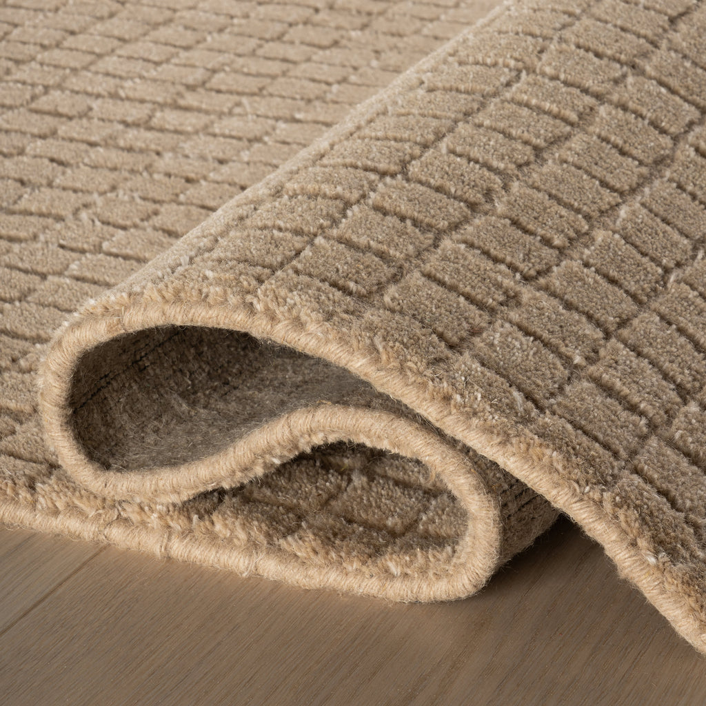 Cinnara Moroccan Striped Rug | Beige