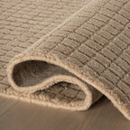 Cinnara Moroccan Striped Rug | Beige
