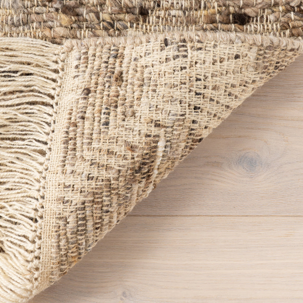 JuJu Tasseled Wool Rug | Brown