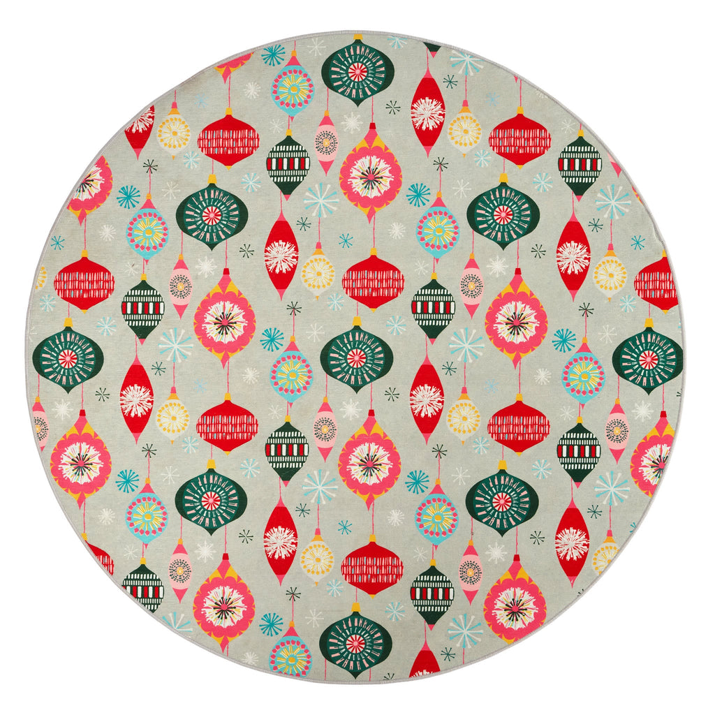 Ornaments Machine Washable Rug | Multi