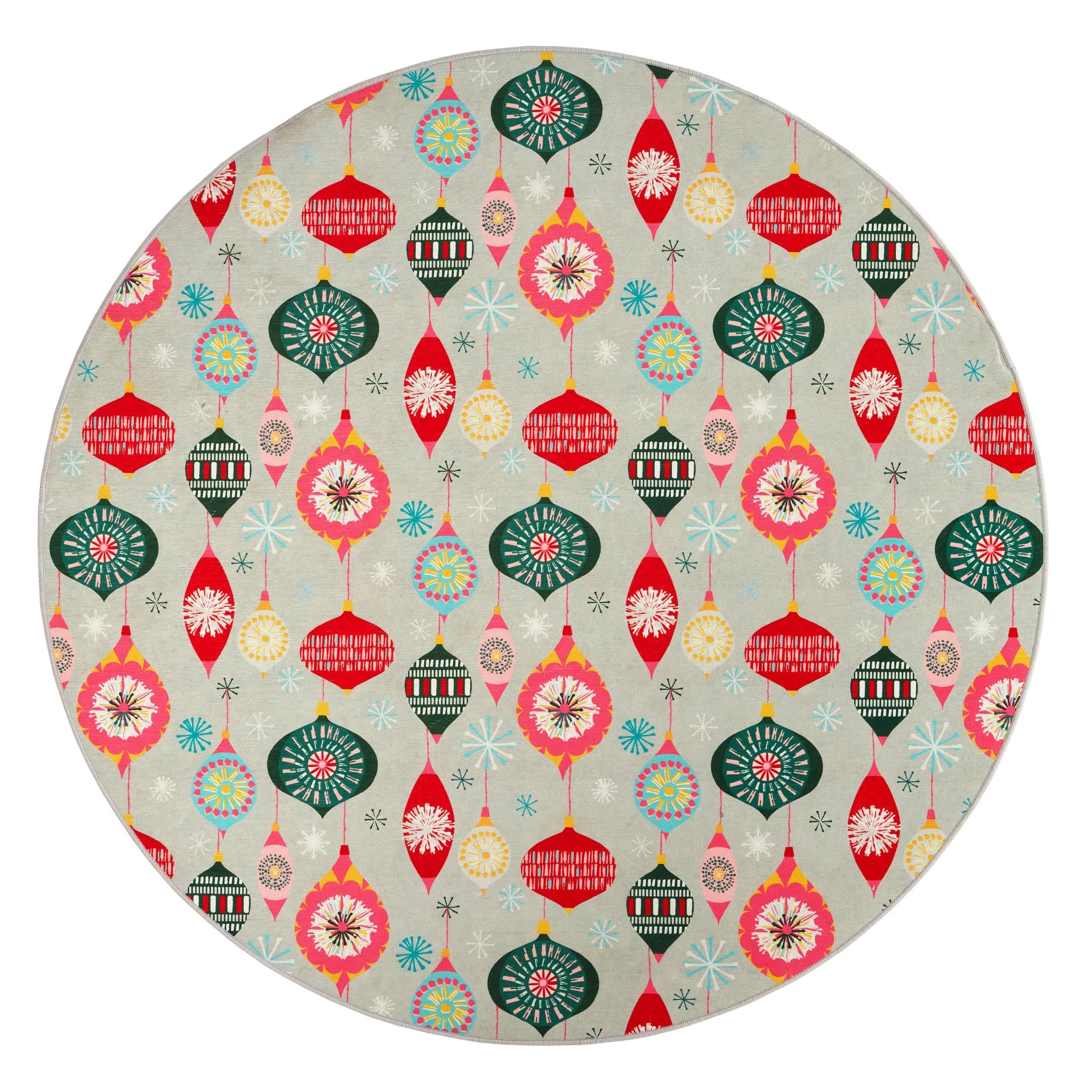 Ornaments Machine Washable Rug | Multi