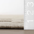 Hazel Bohemian Striped Wool Rug | Ivory