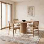 Timeless Charm Spill Proof Washable Rug | Beige