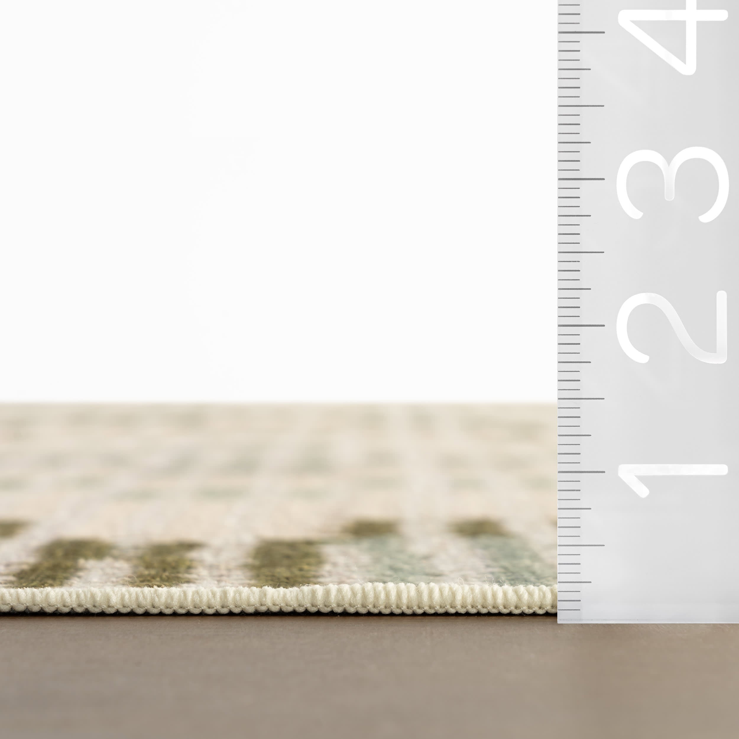 Orzalla Southwestern Diamond Washable Rug | Green