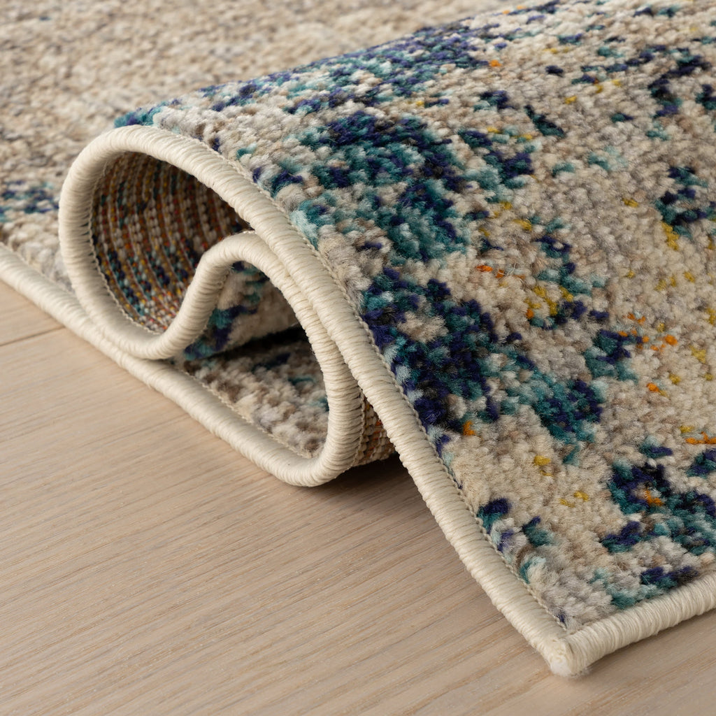 Abstract Nebula Rug | Blue