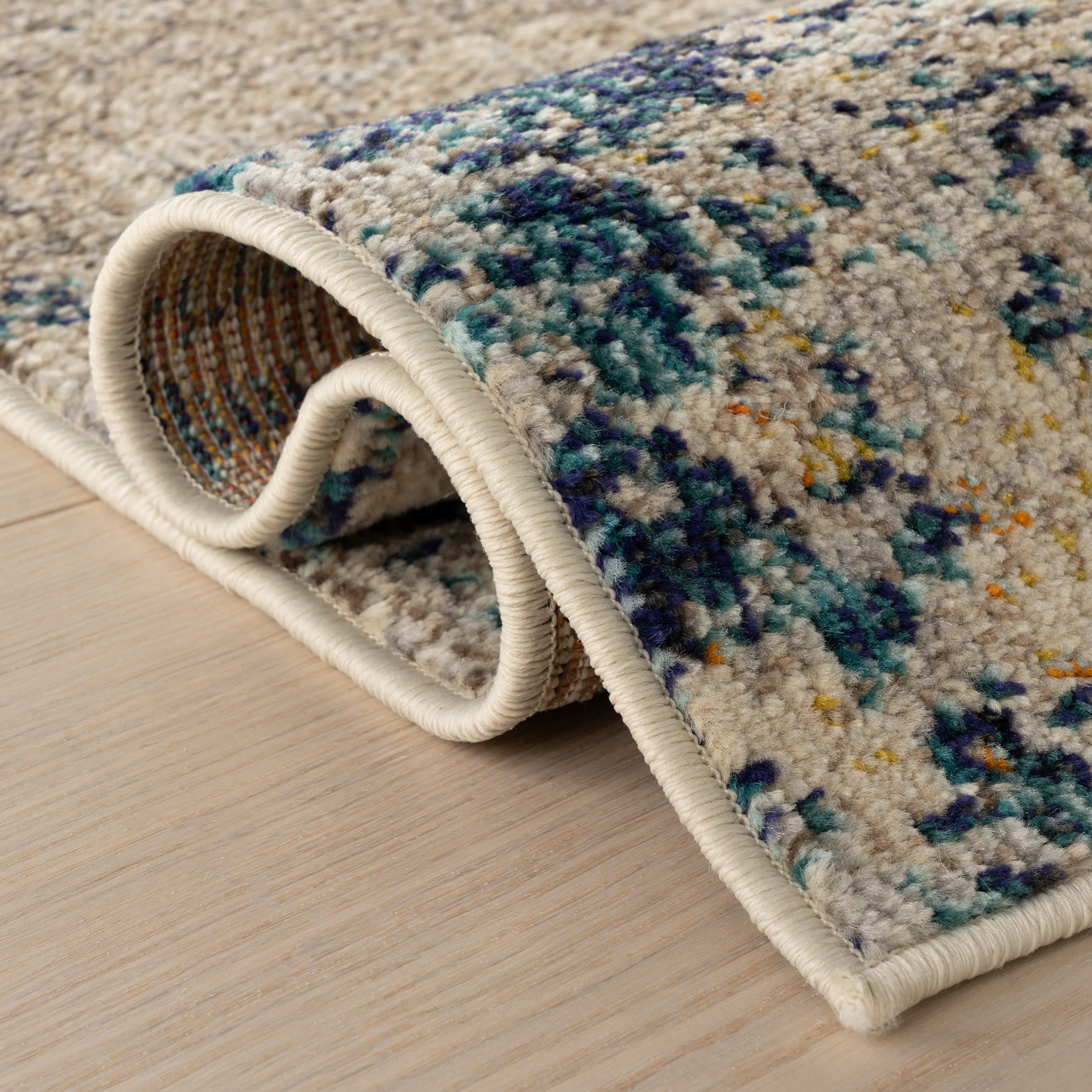 Abstract Nebula Rug | Blue