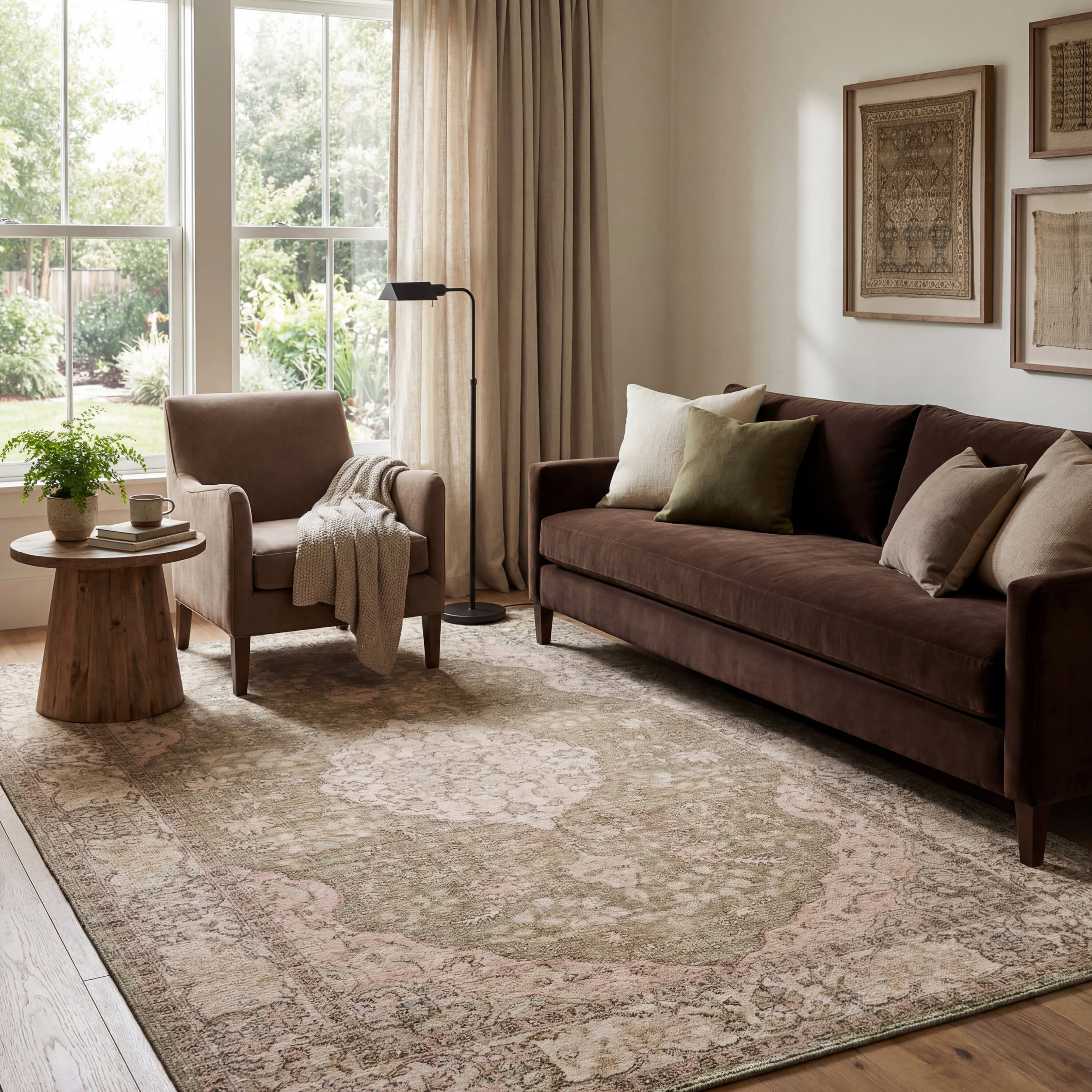 Lazara Hand Loomed Wool Rug | Green