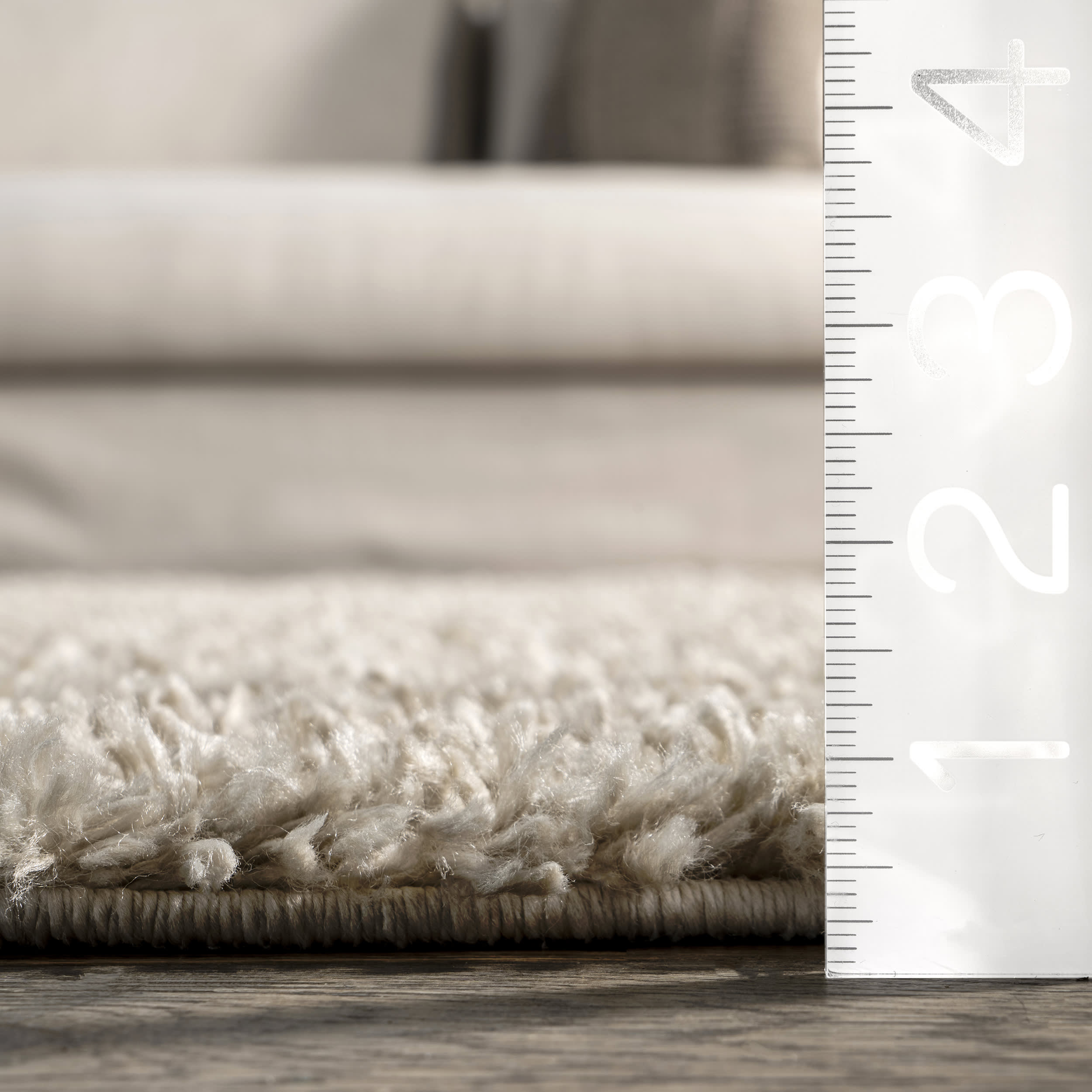 Dream Solid Shag Rug | Beige