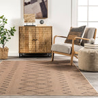 Alexandra Easy-Jute Washable Zig Zag Rug | Natural