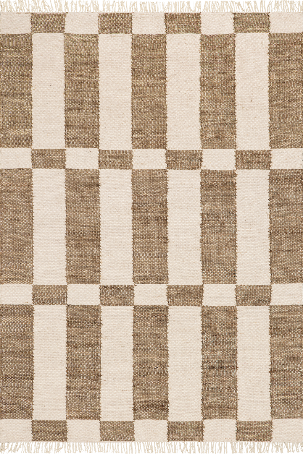 Tierra Jute Modern Farmhouse Rug | Brown