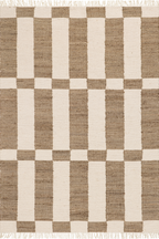 Tierra Jute Modern Farmhouse Rug | Brown