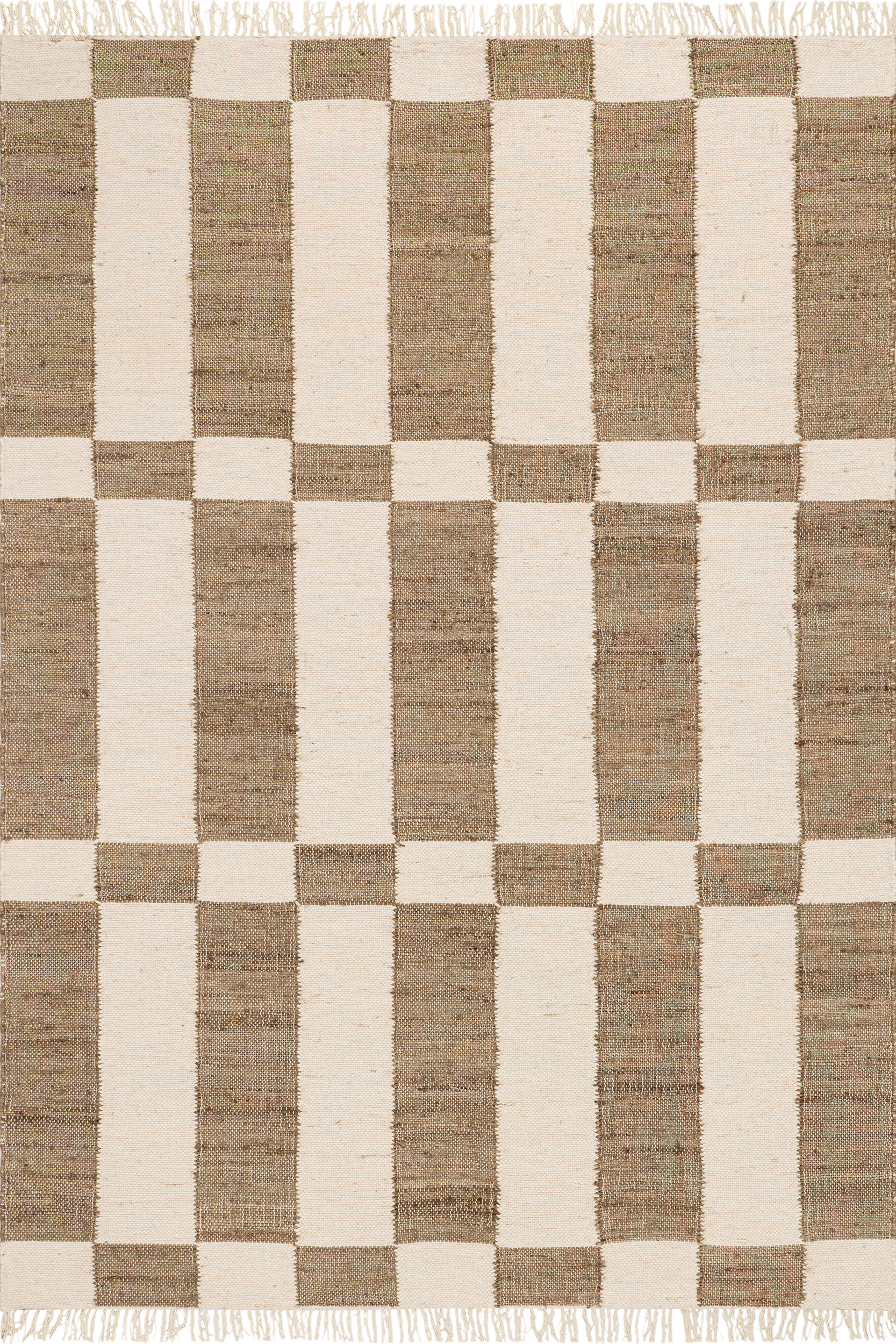 Tierra Jute Modern Farmhouse Rug | Brown