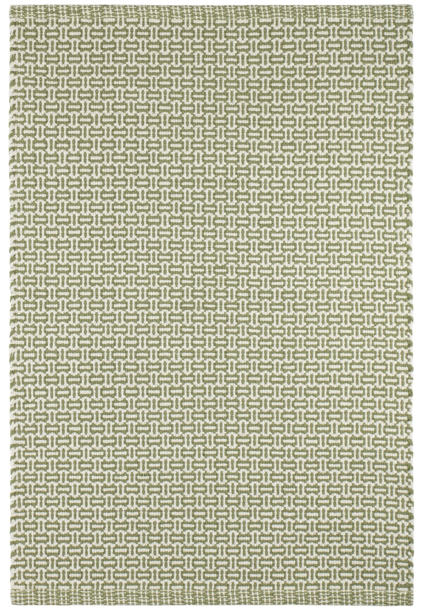 Miss Muffet Handwoven Cotton Rug | Olive