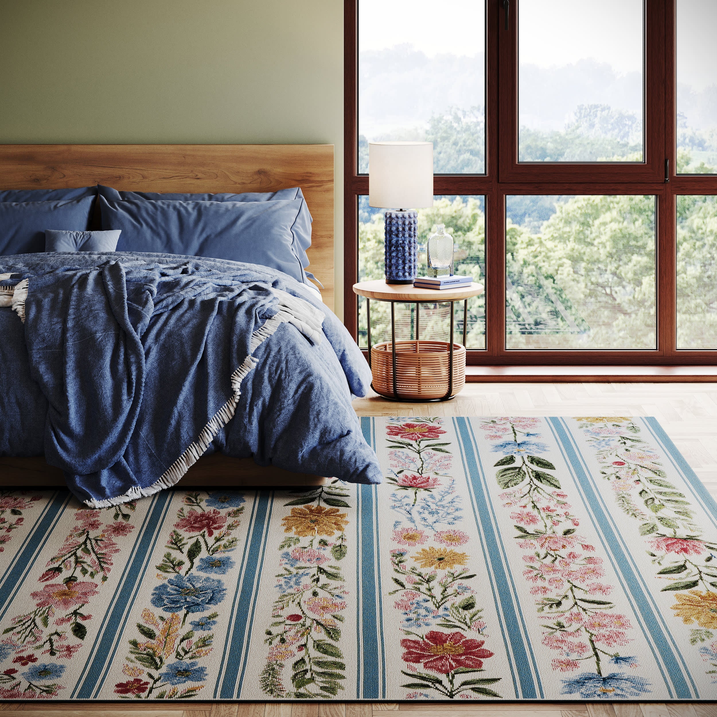 Arroya Floral Indoor/Outdoor Rug | Multicolor Secondary image