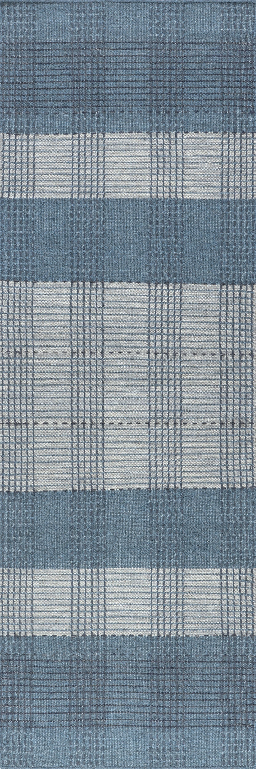 Oregon Plaid Wool Rug | Blue Main image