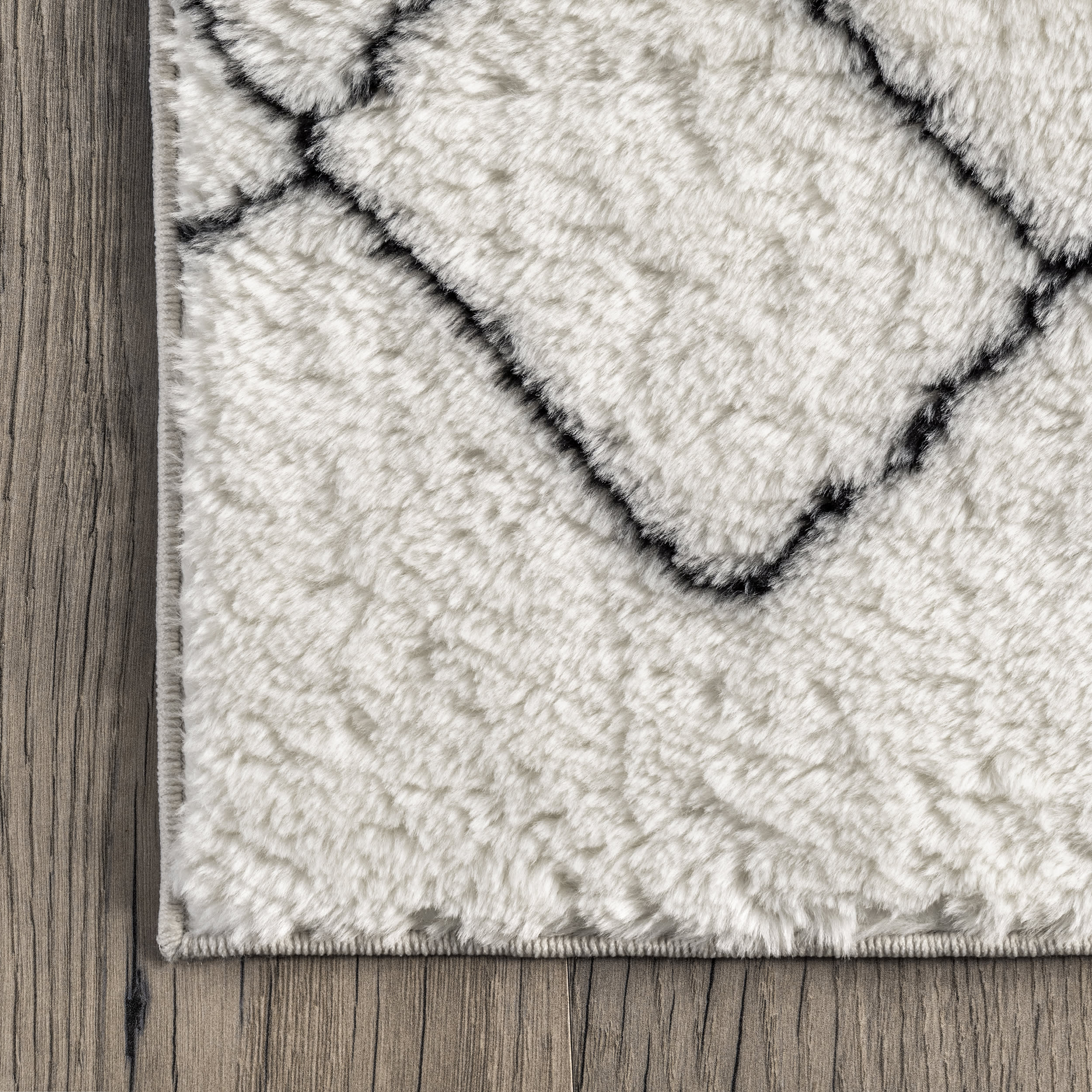 Deanna Washable Shag Rug | Black