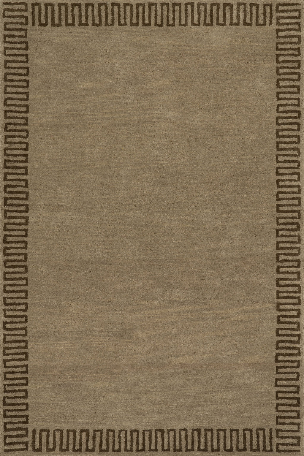 Taya Modern Bordered Rug | Olive