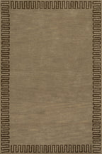 Taya Modern Bordered Rug | Olive