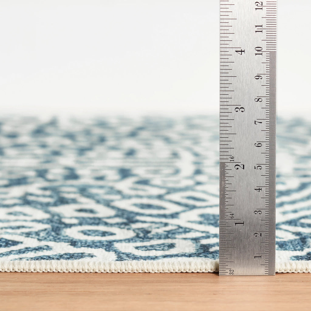 Temple Machine Washable Rug | Ink