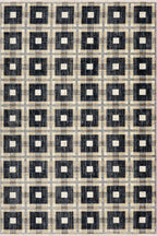 Sorelle Modern Plaid Rug | Navy
