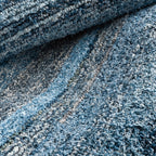 Denim Chindi Hand Hooked Cotton Rug | Blue