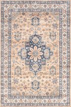 Arsenia Vintage Medallion Washable Rug | Sand