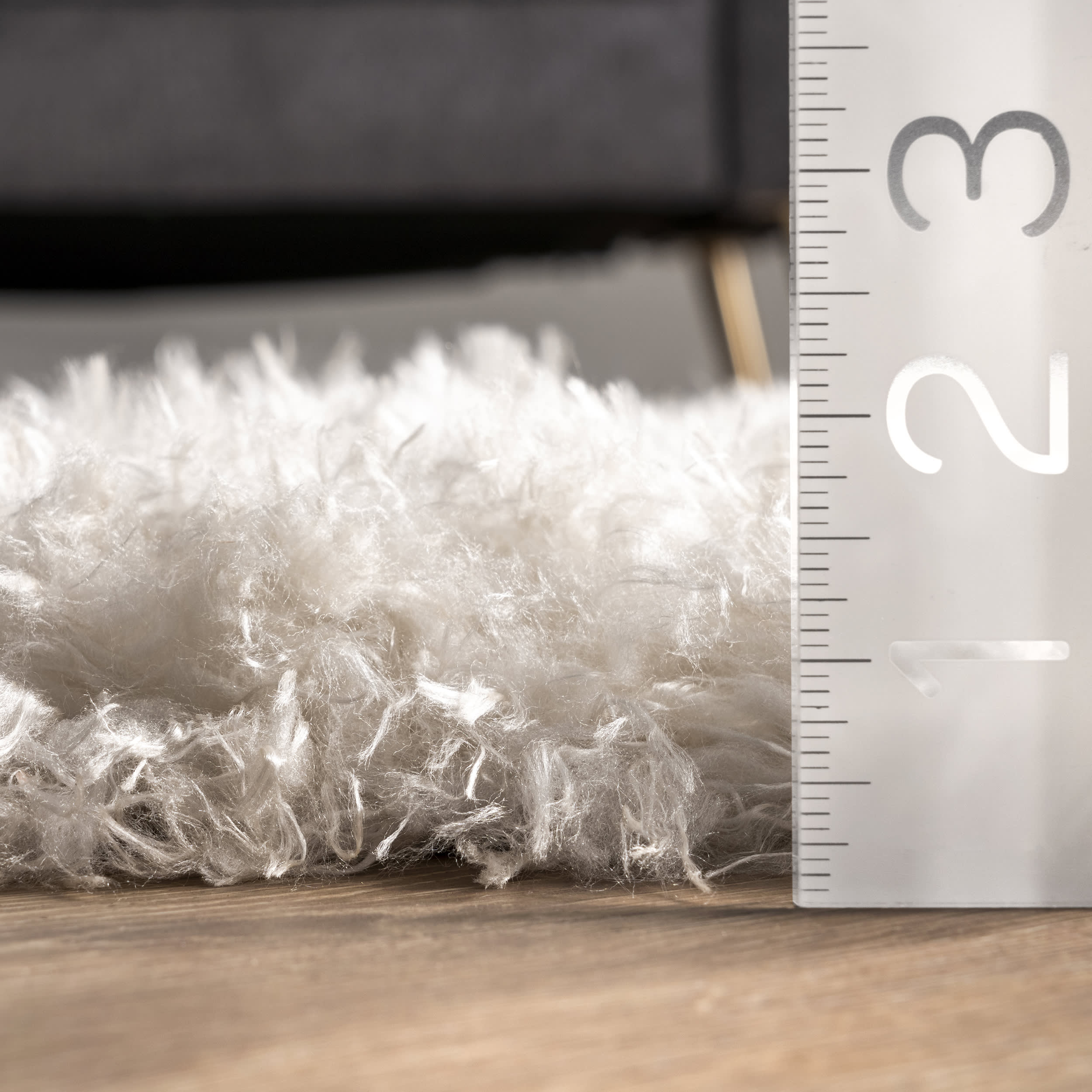 Riffian Lattice Shag Rug | Beige