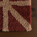 Sivra Bordered Rug | Maroon