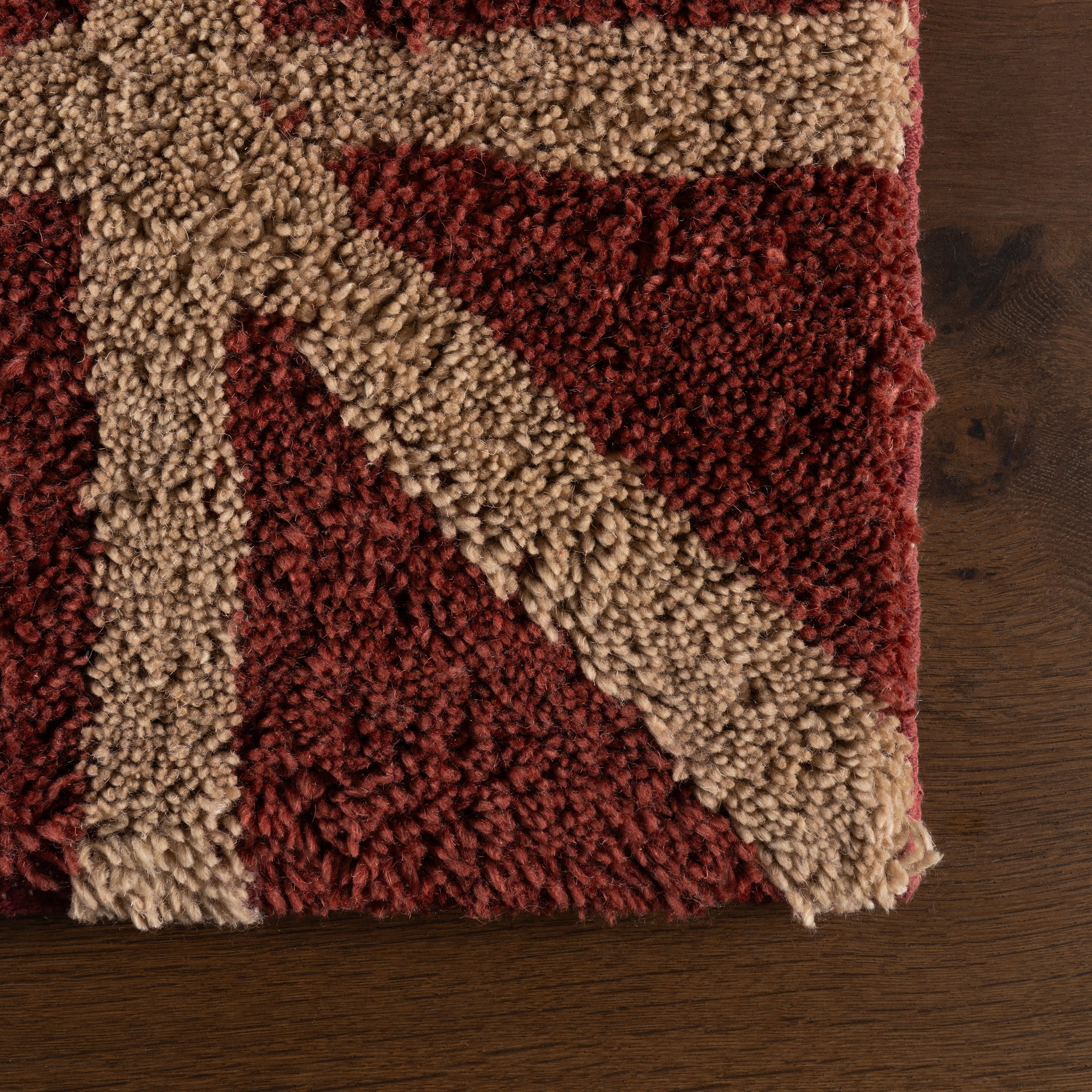 Sivra Bordered Rug | Maroon