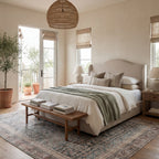 Artemis Vintage Medallion Rug | Blue