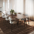 Kahina Abstract Bohemian Hand Tufted Wool Rug | Brown