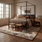 Amaia Floral Washable Rug | Multicolor